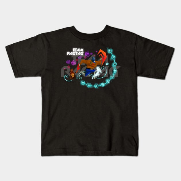 Team Ragtag Speed Run Mashup Kids T-Shirt by Ragtagriot